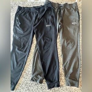 NOBULL Men's Dual-Tone Joggers in Black and Dark Gray